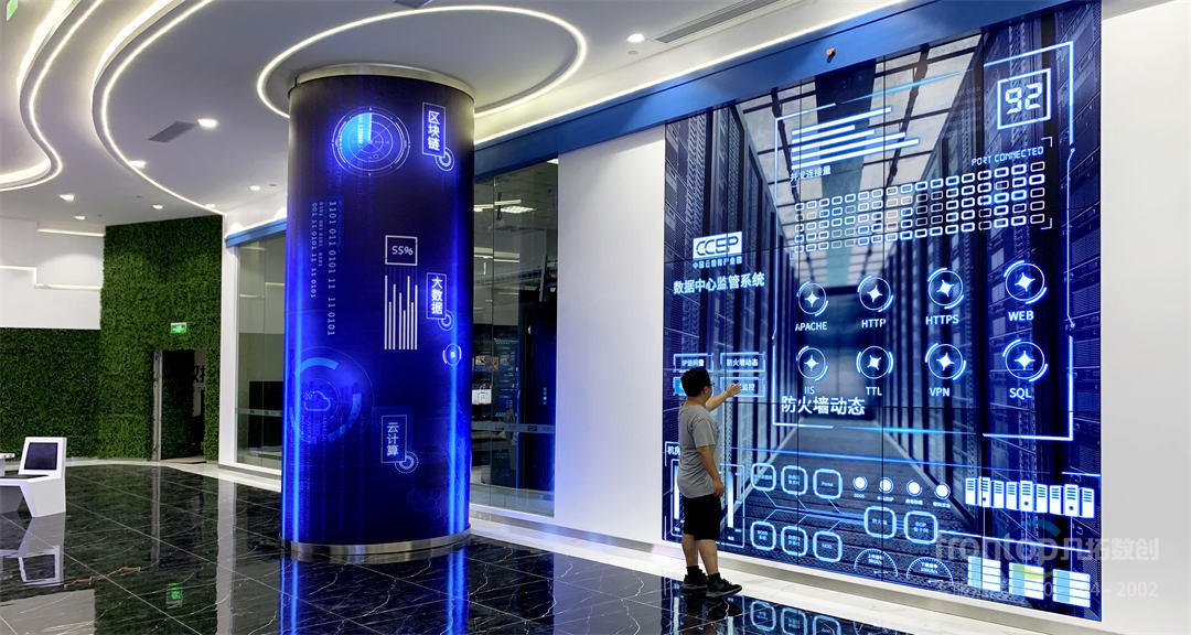 智慧园区展厅能耗监测大屏设计